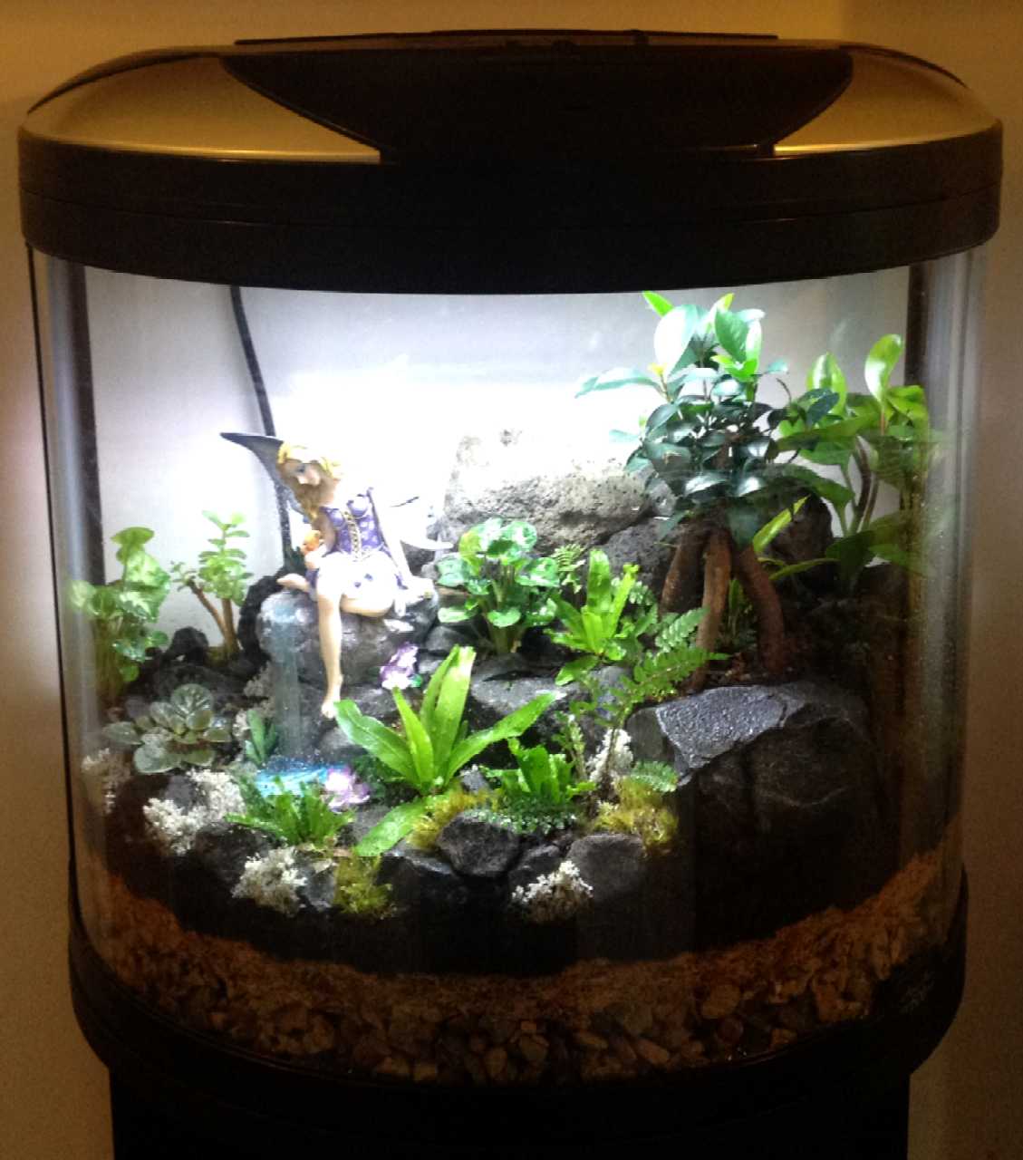 Waterfall fairy tank 